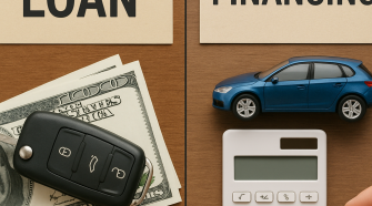 What is the difference between car loan and financing?