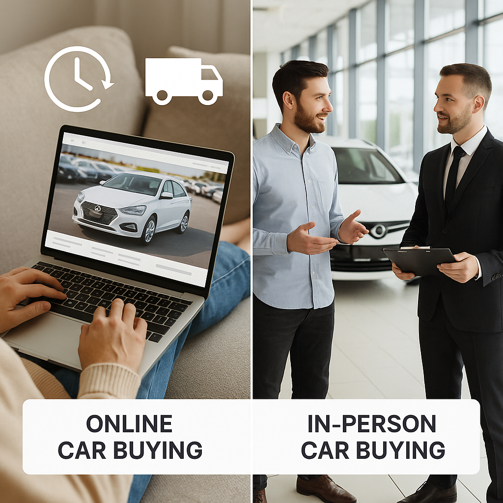 Pros and Cons of Buying a Car Online vs. In-Person
